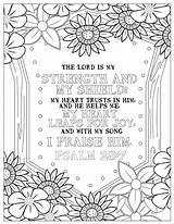 Coloring Psalms Verse sketch template