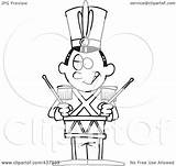 Tin Soldier Outline Drumming Clip Toonaday Illustration Royalty Rf 2021 sketch template