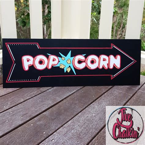 Pass The Popcorn Please A Cute Sign Created For A Popcorn Market