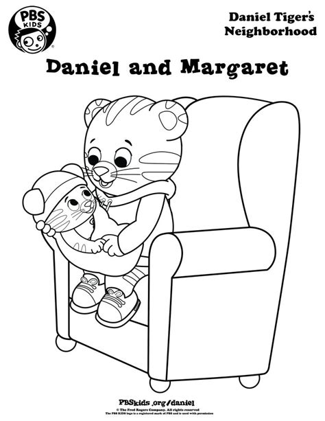 daniel tiger coloring pages  kids ghm