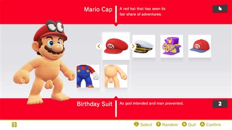 [nsfw] Nude Mario [super Mario Odyssey] [mods]