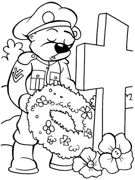 remembrance day coloring pages  printable remembrance day coloring