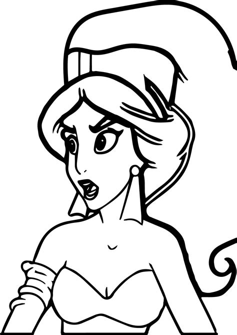 coloring pages  jasmine  aladdin  getcoloringscom