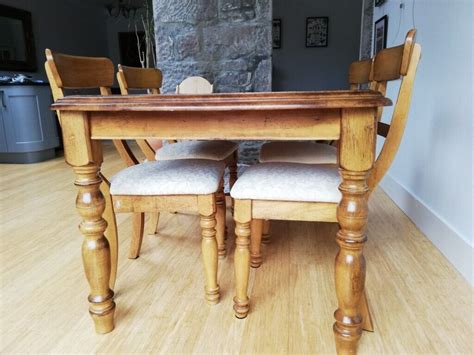 light oak dining table   chairs  aberdeen gumtree