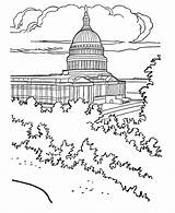 Coloring Pages Capitol Building Washington Dc State Drawing Color Buildings Printable Empire Usa Government Printables Sheet Kids Book Cities Colouring sketch template
