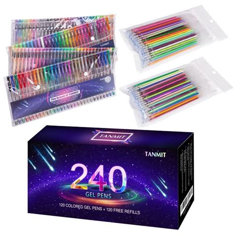 tanmit  color gel pens set  adult coloring books