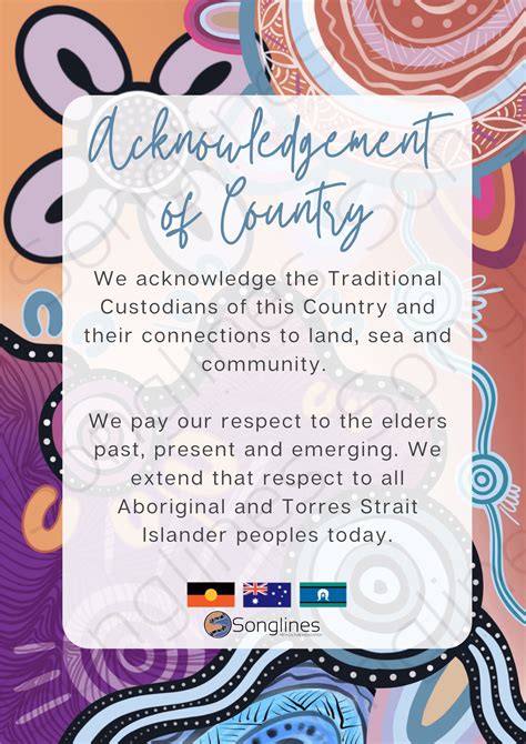 acknowledgement  country connections songlines art culture education