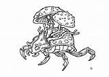 Scrolls Elder Loudlyeccentric Shroom Beetle sketch template