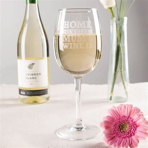 Personalised Wine Glass Home Is Where Personalized Wine Glass