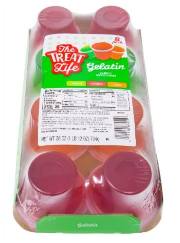 treat life flavored gelatin cups  ct  oz smiths food  drug