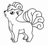 Vulpix Pokemon Espeon Lineart Shifting Umbreon Getcolorings Queeky Pokemons sketch template