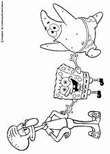 Coloring Pages Spongebob Friends Tv Sponge Bob Patrick Visit Star Happy Sheets Characters sketch template