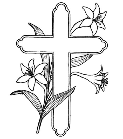 cross printable coloring pages printable world holiday