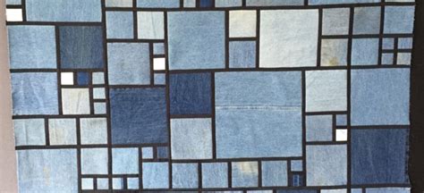 Denim Stained Glass Quilt • Dizzy Quilter