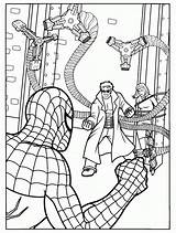 Coloring Pages Spiderman Spider Man Color Cartoon Doc Ock Printable Sheets Kids Book Print Character Octopus Mary Jane Saving Coloringpages1001 sketch template