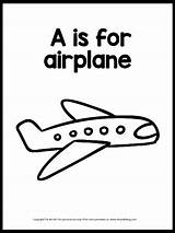 Airplane Theartkitblog Plane Worksheet Getcoloringpages Fighter Freebie sketch template