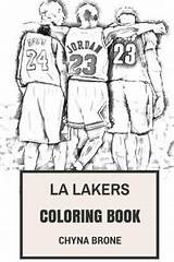 Coloring Lakers Kobe La Bryant Angeles Los Nba Shaq Book Neal sketch template