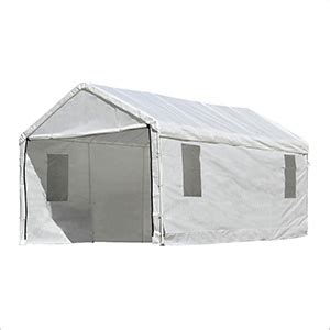shelterlogic   canopy enclosure kit  windows    frame white cover