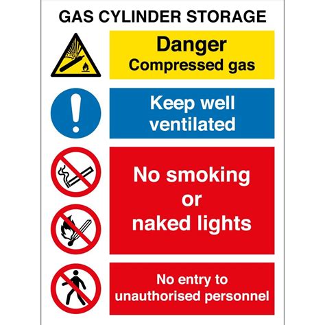 gas cylinder storage signs  key signs uk
