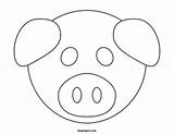 Pig Mask Masks Animal Color Printable Kids Template Pigs Little Preschool Chinese Maskspot Year Templates Coloring Choose Board Crafts sketch template