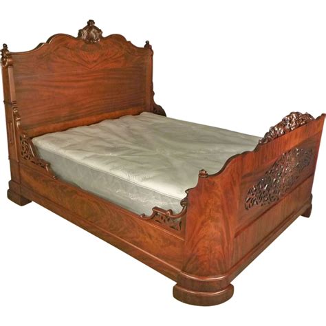victorian queen size bed by meeks from antiquesonhanover