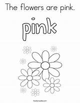 Flowers Pink Coloring Built California Usa sketch template