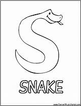 Coloring Snake Alphabets Pages Fun Template sketch template