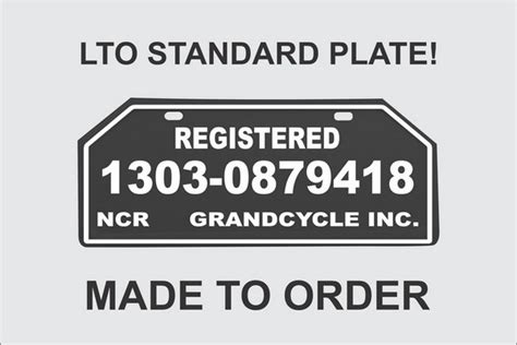 motorcycle plate number template printable printable templates
