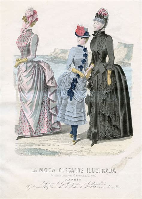 vintage clip art victorian fashions french the
