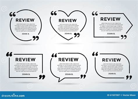 review template for website