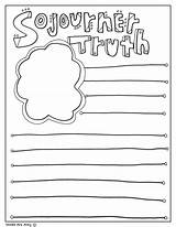 Sojourner Truth Month History sketch template