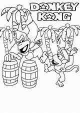 Kong Donkey Coloring Pages King Printable Dk Print Mario Kids Diddy Colouring Coloriage Color Super Country Freeze Tropical Clipart Library sketch template