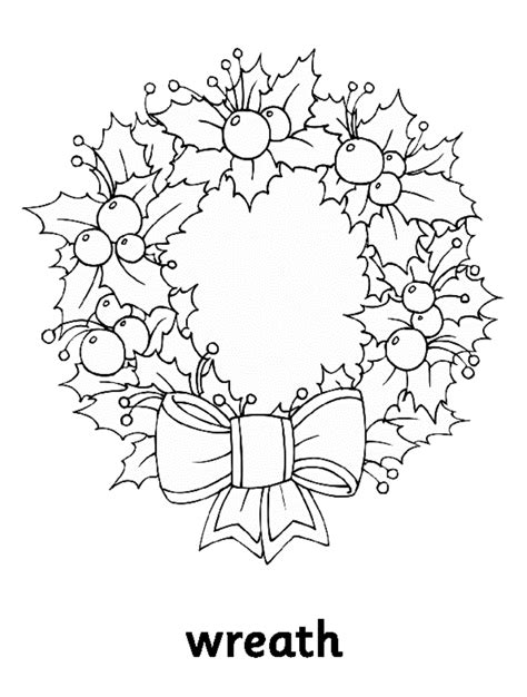 coloring pages wreaths coloring home