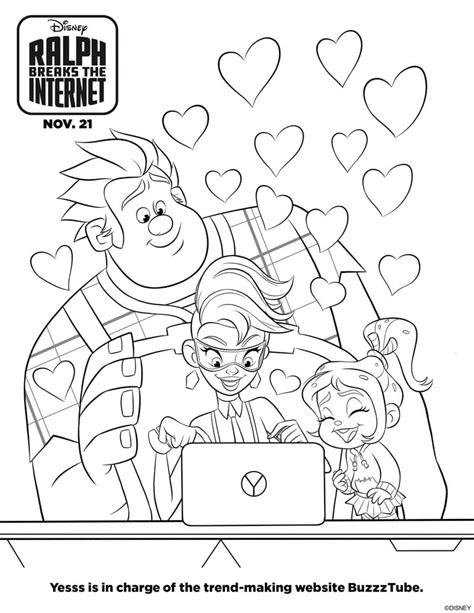 printable wreck  ralph coloring pages play party plan