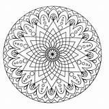 Mandala Coloring Abstract Mandalas Simple Pages Middle Adults Kids Star Adult Beautiful Coloriage Do Relaxing Easy Blank Colouring Passion Creativity sketch template
