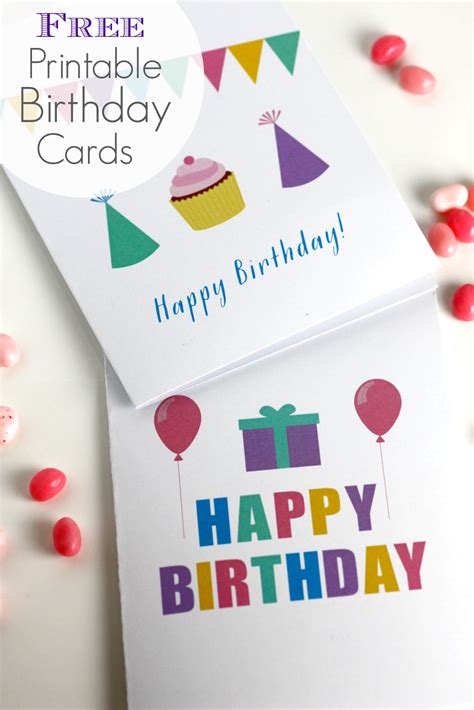 printable photo birthday cards  printable templates