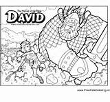 David Heros Bible Surfnetkids Coloring sketch template