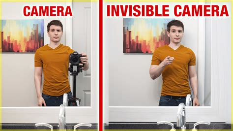 remove    mirror   photograph   invisible camera architectural