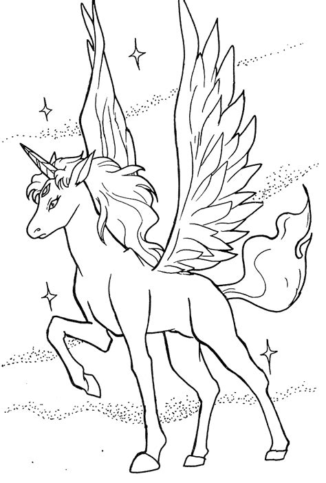 pegasus unicorn coloring pages coloring pages