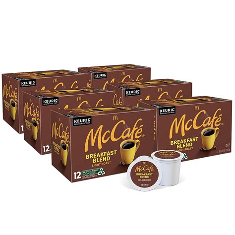 mccafe breakfast blend keurig single serve  cup pods light roast coffee pods  count