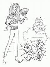 Coloring Pages Girls Printable Fashion Popular sketch template