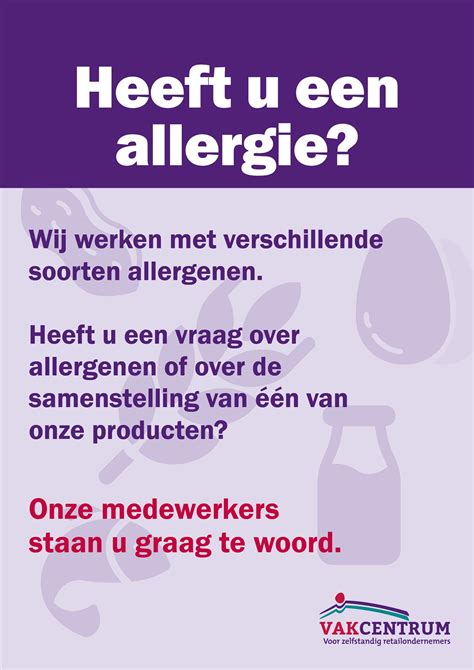 etikettering allergenen