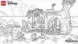 Lego Moana Pages Coloring Disney Island Coloringpagesonly Color sketch template