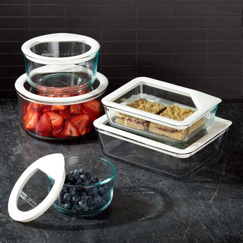 Pyrex Ultimate 10 Piece Glass Food Storage Set Reviews Crate And