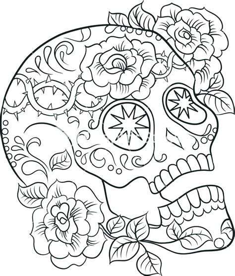 sugar skull coloring pages   getcoloringscom  printable