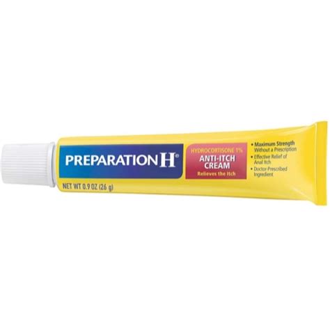 5 Pk Preparation H Anti Itch Cream Hydrocortisone Maximum Strength 1 0