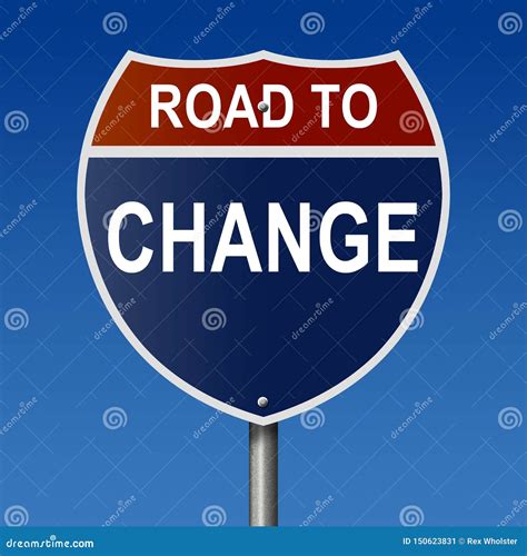 road  change sign stock illustration illustration  drive