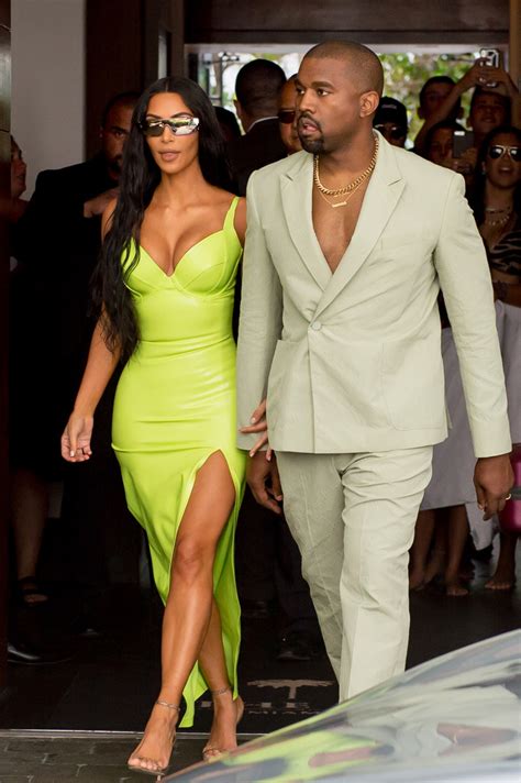 Kim Kardashian Wears Tight Green Dress At 2 Chainz’s