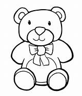 Bear Coloring Teddy Pages Sheets Printable Kids sketch template