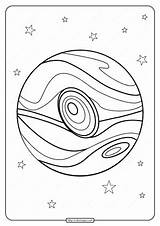 Jupiter Planet Outline Dwarf Coloringoo sketch template